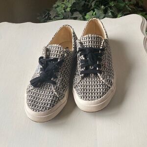 Superga 2750 Unisex Cotu Classic Lace-Up Black/White Sneakers Women’s 9